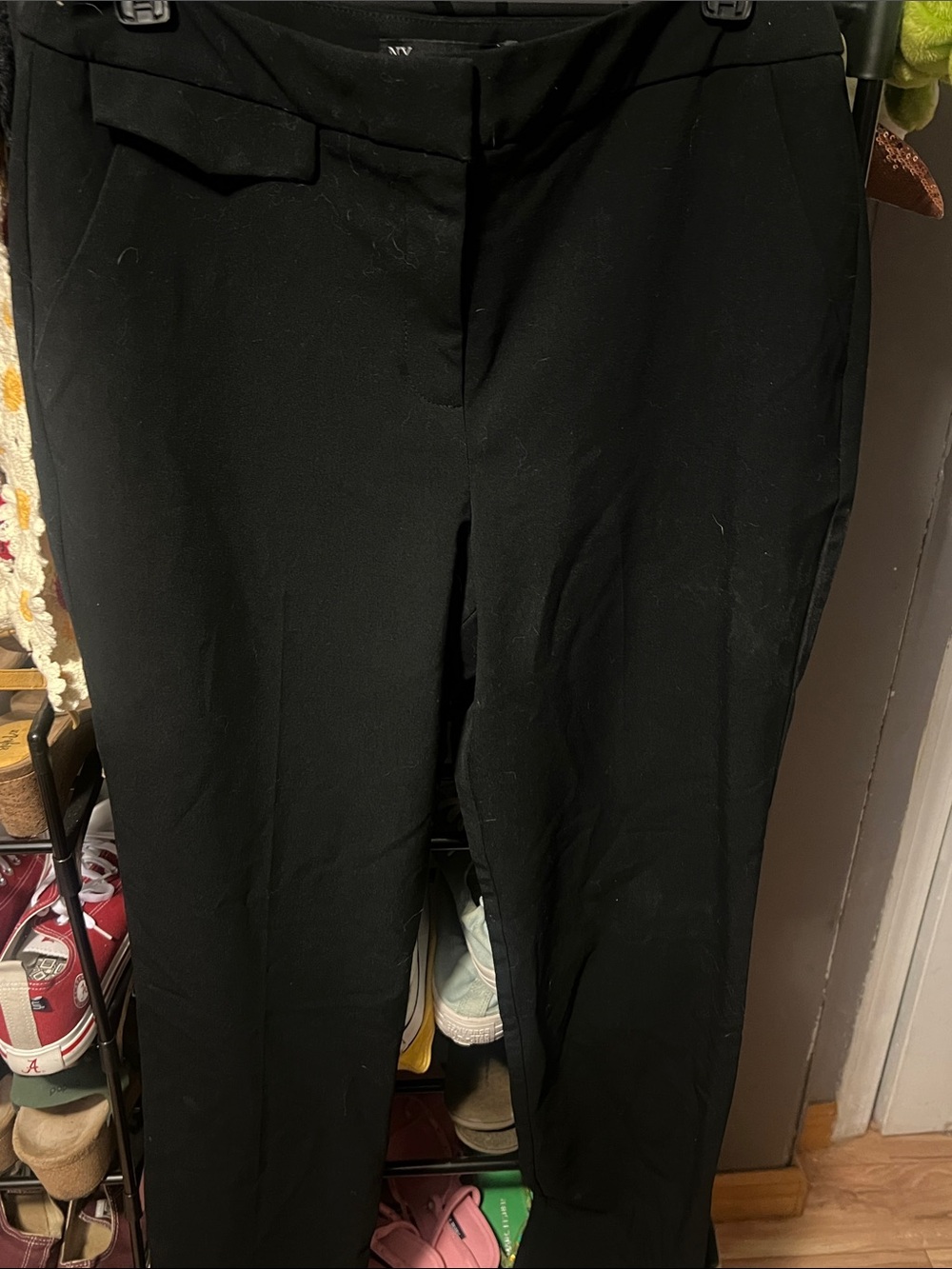 New York & Company Black Straight Leg Dress Pants